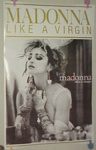 Madonna Like A Virgin Vintage Poster