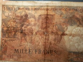 Madagascar 1000 Francs 1951,  P.  48 3