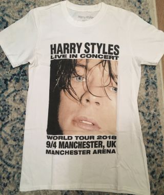 Harry Styles Live On Tour Size S Official Unisex T Shirt 9/4/18 Manchester Rare