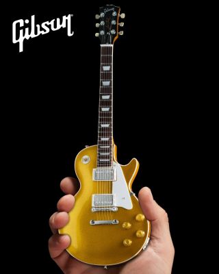 Gibson 1957 Les Paul Gold Top Handcrafted 1:4 Scale Mini Guitar Model