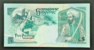 Gibraltar Banknote - 5 Pounds - pfx AA - 1995 - P25 - UNC 2