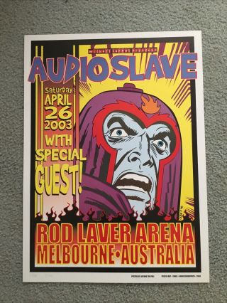 Audioslave Concert Poster Australia 2003 S/ ’d 9/500 Cornell