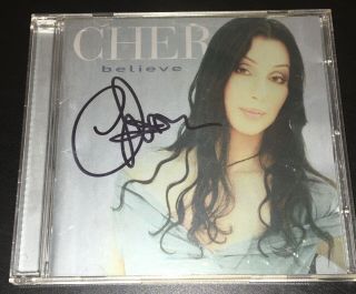 Cher Believe Album Hand Signed Cd Rare