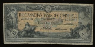 1917 Canadian Bank Of Commerce $10 -