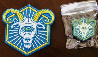 Billy Strings One Drop Design Pin / Patch Combo Union Craft Goat Not Poster Vu