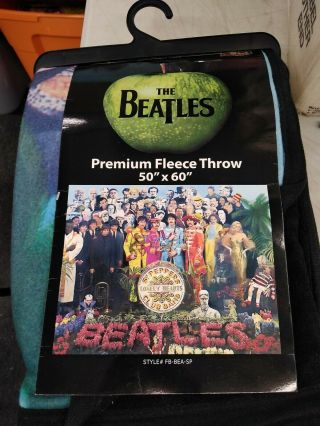 2009 The Beatles Throw Blanket / Tapestry - The Beatles Sgt Peppers