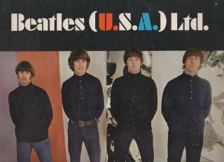 Beatles In Usa Oversize Tour Program 1966 12 " X12 " Vg,
