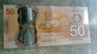 2012 Bank Of Canada $50 Dollar Note Radar Note