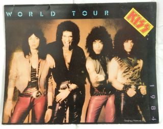 1983 1984 Kiss Concert Program Tour Book Lick It Up