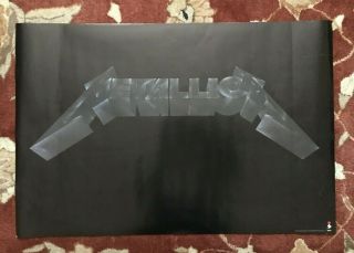 Metallica Metallica (black Album) Rare Promotional Poster
