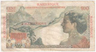Martinique 100 Francs 1947 P - 31 2