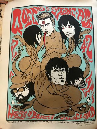 Queens Of The Stone Age Tour Poster - Cleveland,  2005 - Jermaine Rogers