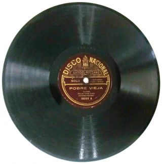Carlos Gardel Odeon 18059 Pobre Vieja - El Tango De La Muerte Tango Guitar 78rpm