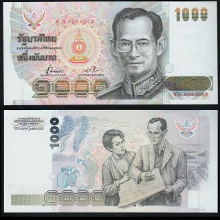 Thailand 1992 1000 Baht P92 Pick92 Signature 8 Unc Banknote