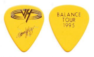 Van Halen Sammy Hagar Signature Yellow/gold Guitar Pick - 1995 Balance Tour