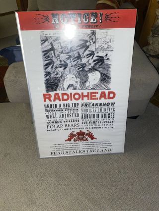 Radiohead Notice To The Public Poster 24 Inch X 36 Inch Thom Yorke