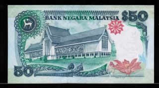 Malaysia 50 RINGGIT ND (1987) TDLR UNC 2