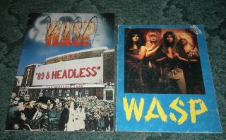 Wasp Electric Circus 1986 Program 89 & Headless Tour Programme Heavy Metal
