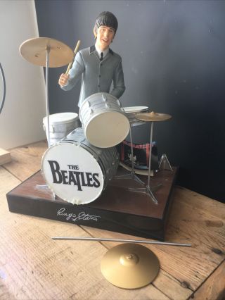 1991 Beatles Ringo Starr Doll Figure With Tags Drum Set - 10 "