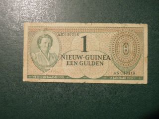 Netherlands Guinea Banknote 1 Gulden 1950
