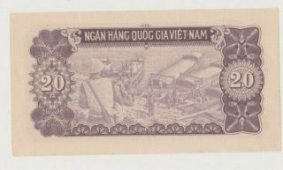 VIETNAM P 60a HCHM 20 DONG 1951 SOLDIERS WITH SHIPS UNC 2