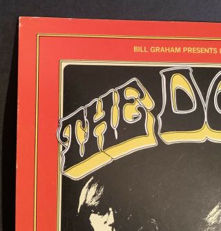 BG 219 THE DOORS Jim Morrison Bill Graham Fillmore Concert Handbill 1970 2