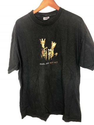 Pearl Jam Riot Act 2003 Black Tour Shirt Adult Xl
