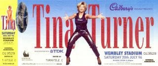 Tina Turner 1996 Wildest Dreams Uk Tour Wembley Stadium Ticket & Brochure