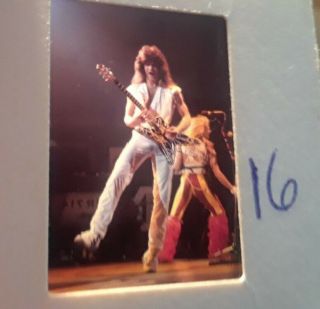 Eddie Van Halen David Lee Roth 10 Pro Concert Slide Make Poster W/ Photo Guitar