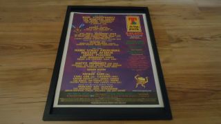 T In The Park 99 Blur/manics/stereophonics - Framed Poster Sized Advert
