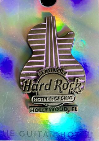 Hard Rock Hotel Hollywood Fl Guitar Hotel Grand Opening Pin Purple Version