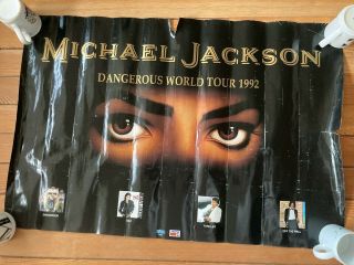 Michael Jackson Dangerous World Tour Concert Promo Poster 1992