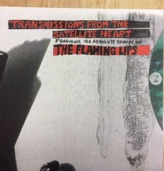 The Flaming Lips transmissions from the satellite heart promotional poster 1993 3