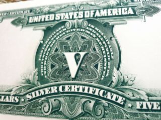 United States Of America Silver 5 dollars Proof Print Engraved By BEP banknote 3