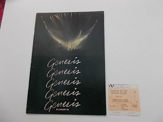Genesis 1982 Concert Programme And Ticket& Poster