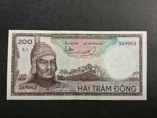 1966 South Vietnam $200 Dong.  Demon Seal.