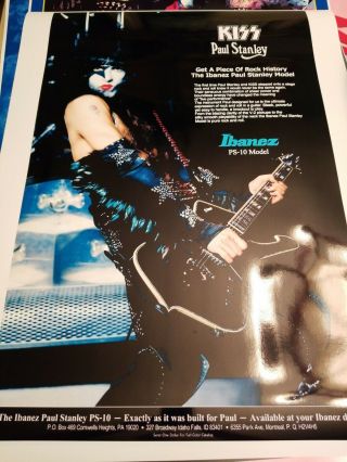 Kiss Paul Stanley Ibanez Promo Reprint Poster 20x30 Stunning