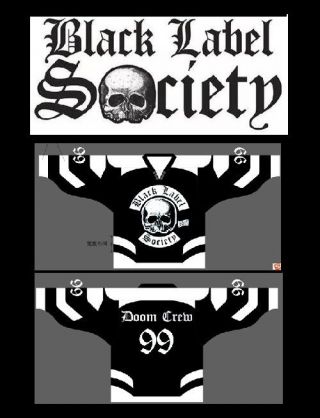 Black Label Society Hockey Jersey Sz 60 Xxxl 3x Bls Zakk Wylde Shirt