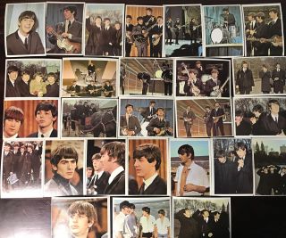 Vintage 1964 The Beatles Trading Card Color 27 Total Near