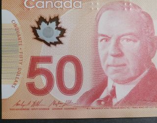 CANADA 2012 : Bank of Canada $50 Polymer Note,  Uncirculated 3