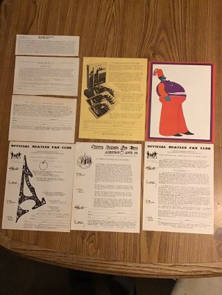 The Beatles Us Fan Club 1969 Mailing Letter Exclusive Offers In Ex Cond