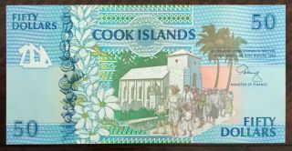 Cook Islands 50 Dollars 1992 P - 10a Prefix AAA UNC,  in EUA. 2