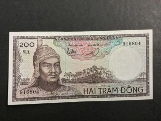 1966 South Vietnam $200 Dong.  General Seal.