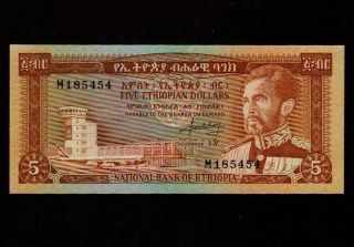 Ethiopia:p - 26,  5 Dollars,  1966 Haile Selassie Ef,