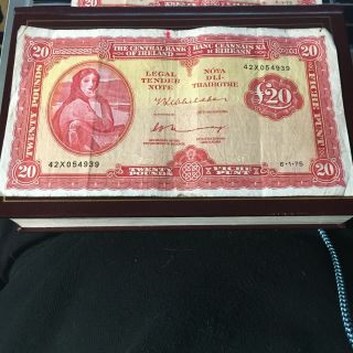 Lady Lavery Bank Of Ireland 20 Pound Note 6.  1.  75