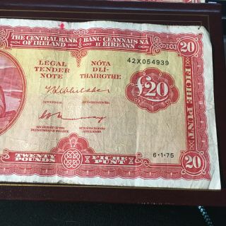 Lady Lavery Bank Of Ireland 20 Pound Note 6.  1.  75 3