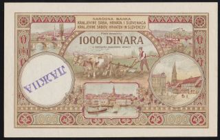 KINGDOM YUGOSLAVIA - 1000 DINARA 1920 - - LAZNA - - COUNTERFEIT - - P - 23X - - XF, 2