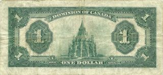 DOMINION OF CANADA $1 1923 BLACK SEAL GROUP 4 KING GEORGE V PROBLEM - 3