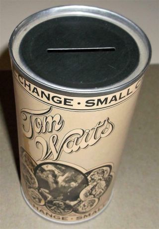 Tom Waits Small Change Metal Can / Coin Bank - Asylum