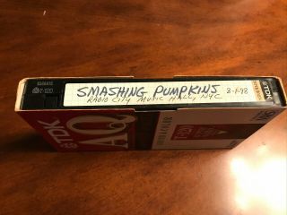 The Smashing Pumpkins Vhs Concert Video Taped Live Radio City Music Hall 8.  1.  98